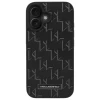 Чохол Karl Lagerfeld Leather Monogram Metal Logo для iPhone 16 Black with MagSafe (KLHMP16SPKHPORPK)