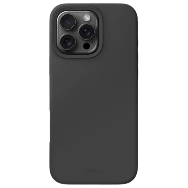 Чехол UNIQ Lino Hue для iPhone 16 Pro Max Charcoal Grey with MagSafe (UNIQ-IP6.9P(2024)-LINOHMGRY)