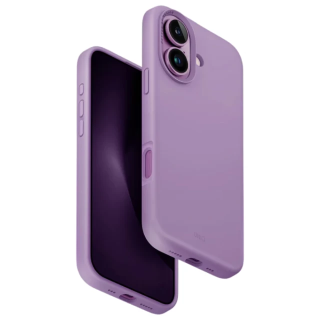 Чохол UNIQ Lino Hue для iPhone 16 Grape Pink with MagSafe (UNIQ-IP6.1(2024)-LINOHMGPNK)