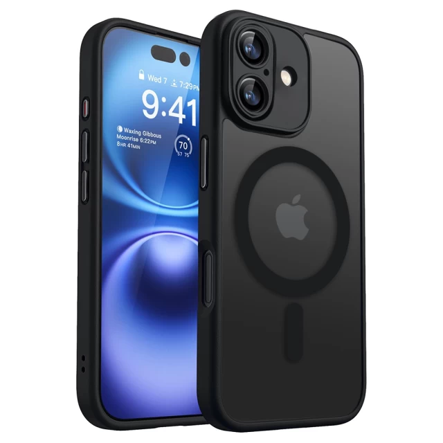 Чехол ROCK Guard Touch Magnetic Protection Case Anti-drop Lens Protection для iPhone 16 Plus Black with Magnetic