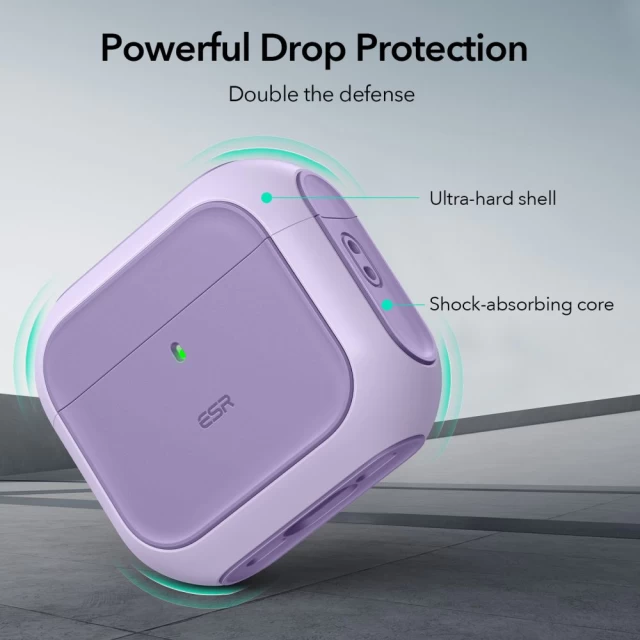 Чохол ESR Orbit Halolock для AirPods 4 Purple with MagSafe (4894240228883)