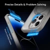 Чехол ROCK Crystal Rotating Magnetic Foldable Bracket для iPhone 16 Pro Max Transparent with Magnetic