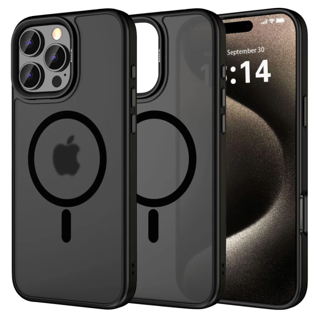 Чохол ROCK Matte Series Protaction Case для iPhone 16 Pro Max Black with Magnetic