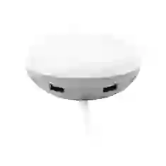 Мережевий зарядний пристрій Macally з LED лампою і двома зарядними USB портами White (LAMPCHARGEGO-E)