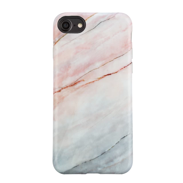 Чехол силиконовый для iPhone 6/6s Marble Rose Blue Sky