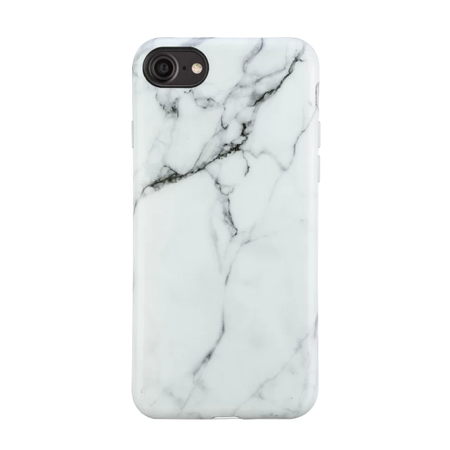 Чохол силіконовий для iPhone 7/8 Marble White Granite