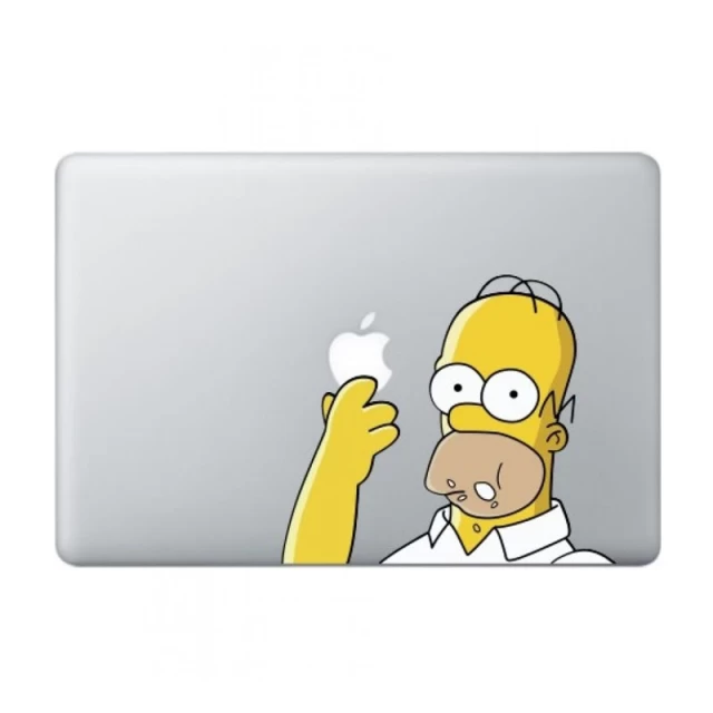 Виниловая наклейка Upex для Macbook Air/Pro 13/15 Homer Simpson