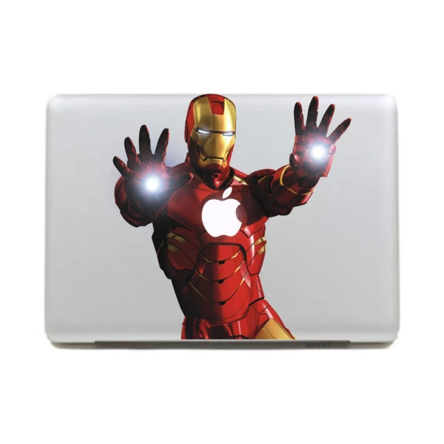 Виниловая наклейка Upex для Macbook Air/Pro 13/15 Iron Man 2 hands