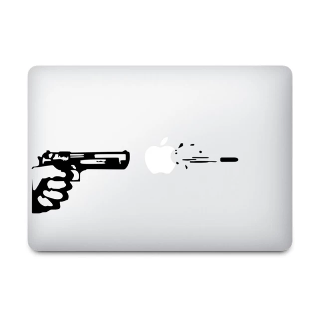 Виниловая наклейка Upex для Macbook Air/Pro 13/15 Gun