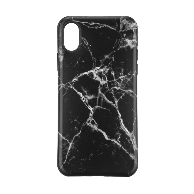 Чехол силиконовый для iPhone X/XS Marble Dark Lust