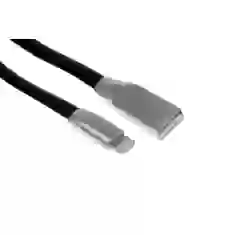 Кабель UPcable Lightning - USB Flat Series чорний 1 м