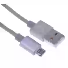 Кабель UPcable Micro USB - USB Braided Series сірий 1 м
