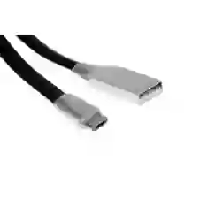 Кабель UPcable Micro USB - USB Braided Series черный 1 м