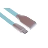 Кабель UPcable Micro USB - USB Flat Series зелений 1 м