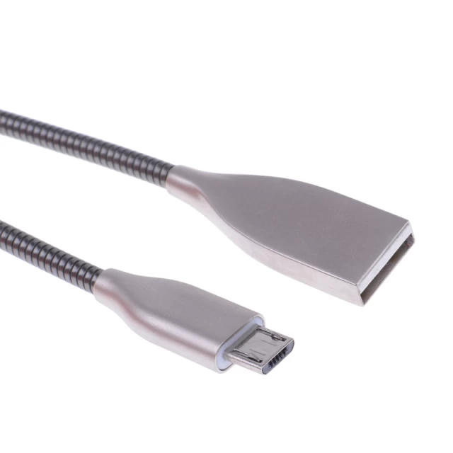 Кабель UPcable Micro USB - USB Spring Series черный 1 м