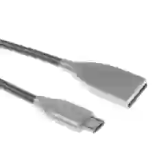 Кабель UPcable Micro USB - USB Spring Series чорний 1 м