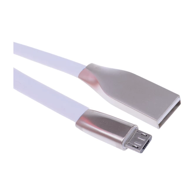 Кабель UPcable Micro USB - USB Braided Series белый 1 м