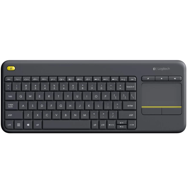 Клавіатура Logitech Wireless Touch Keyboard K400 Plus Russian Iayout Black (L920-007147)