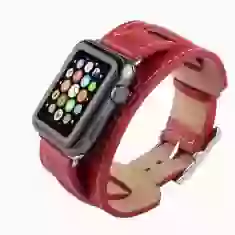 Ремінець Hermès Leather Manchette Red для Apple Watch 41 | 40 | 38 mm