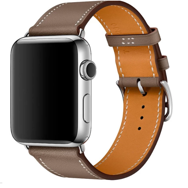 Ремінець Upex Single Tour для Apple Watch 41 | 40 | 38 mm Etoupe Swift Leather