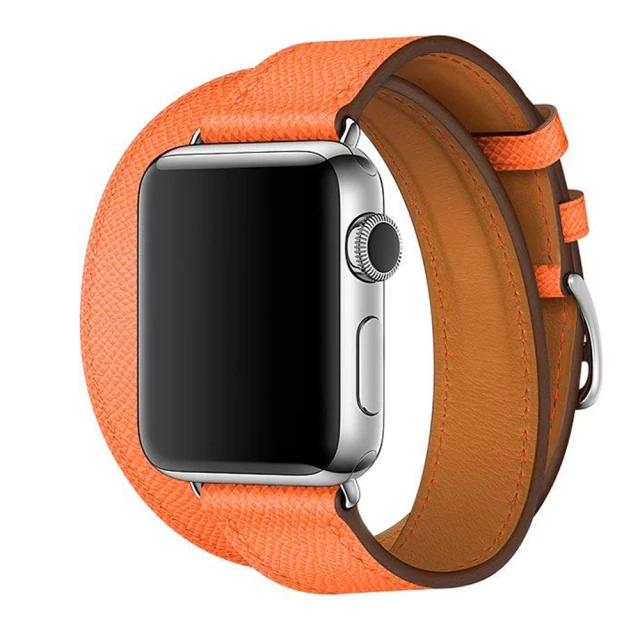 Ремешок Upex Double Tour для Apple Watch 41 | 40 | 38 mm Feu Epsom Leather