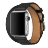 Ремінець Upex Double Tour для Apple Watch 41 | 40 | 38 mm Black Swift Leather