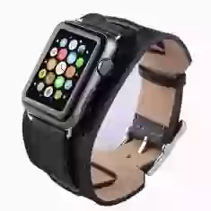 Ремінець Hermès Leather Manchette Black для Apple Watch 49 | 45 | 44 | 42 mm