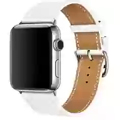 Ремінець Upex Single Tour для Apple Watch 49 | 45 | 44 | 42 mm White Epsom Leather