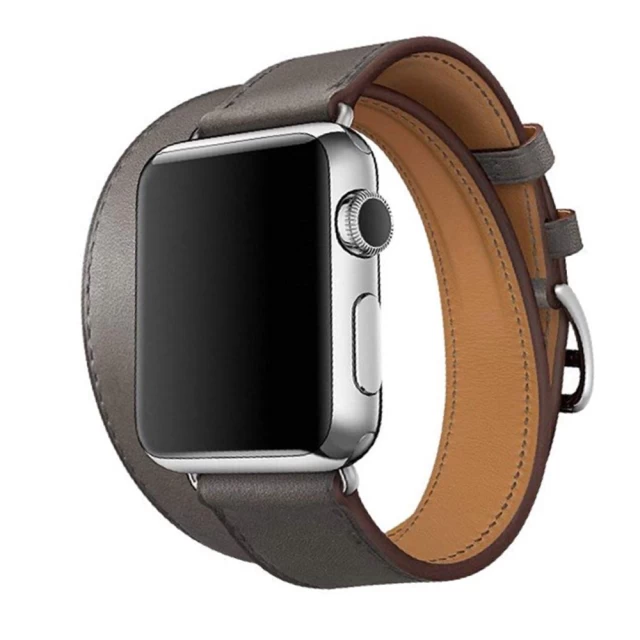 Ремешок Upex Double Tour для Apple Watch 49 | 45 | 44 | 42 mm Etoupe Swift Leather