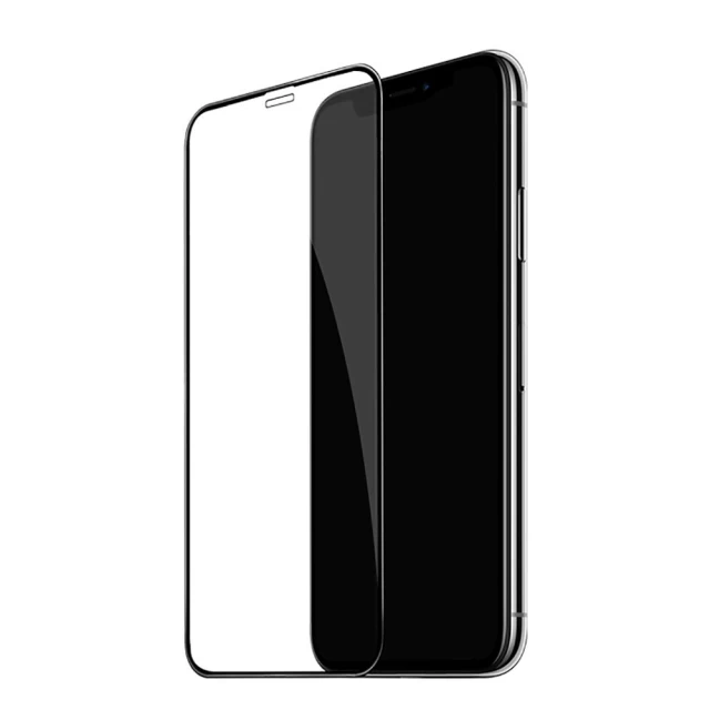 Защитное стекло Baseus 0.2mm All-screen Arc-surface Tempered Glass Film For iPhone XS Max Black (SGAPIPH65-HE01)