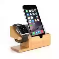 Подставка (док-станция) для Apple Watch и iPhone Wood series (3 USB)