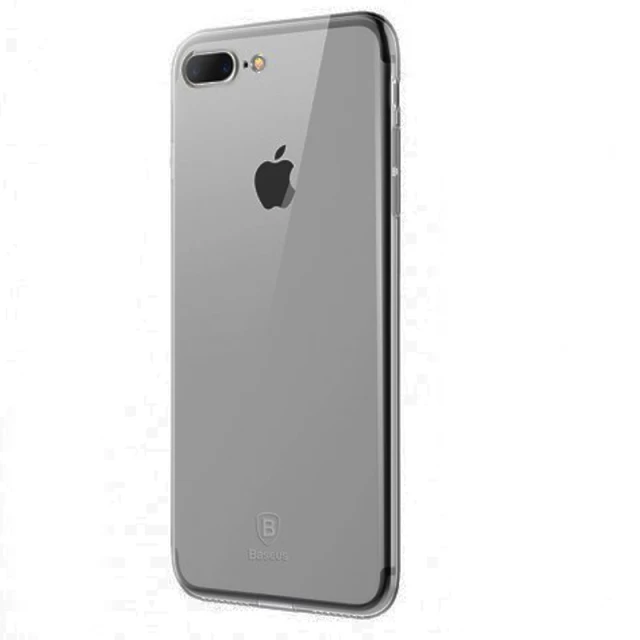 Чехол силиконовый Baseus Simple Series для iPhone 8 Plus/7 Plus Transparent Black (ARAPIPH7P-B01)