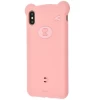 Чохол силіконовий Bear Silicone Case для iPhone X/XS Pink (WIAPIPH58-BE04)