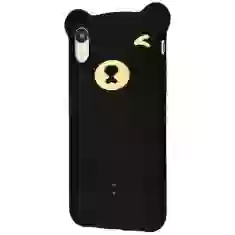 Чохол силіконовий Bear Silicone Case для iPhone XR Black (WIAPIPH61-BE01)