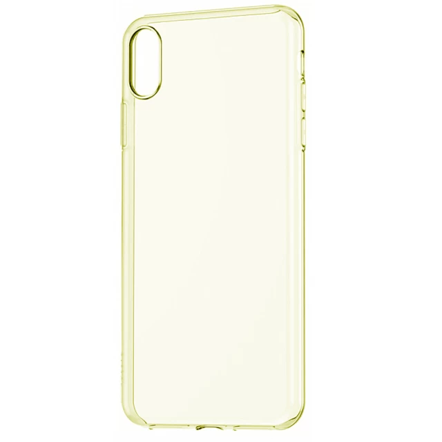 Чехол силиконовый Baseus Simplicity Series для iPhone XR Transparent Gold (ARAPIPH61-B0V)