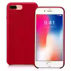 Чехол Jisoncase для iPhone 8 Plus/7 Plus Leather Red (JS-I8L-04A30)