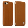 Чехол-книжка Jisoncase для iPhone SE 2020/8/7 Leather Brown (JS-IP7-12C20)