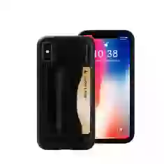 Чохол-гаманець Jisoncase для iPhone X Black (JS-IPX-08M10)