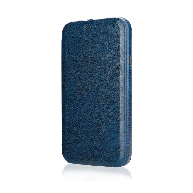 Чохол-книжка Jisoncase для iPhone X/XS Leather Blue (JS-IPX-10M40)