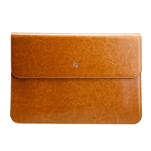 Чохол-конверт Jisoncase для MacBook 12 (2015-2017) Leather Brown (JS-AIR-07Z20)
