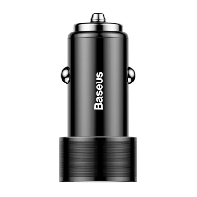 Автомобильное зарядное устройство Baseus Small Screw 3.4A Dual-USB Car Charging Set Black (TZXLD-A01)
