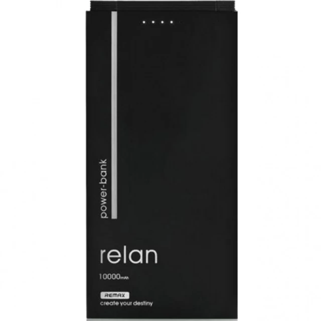 Портативное зарядное устройство Remax Relan 10000mAh 2USB-2A with 2in1 black