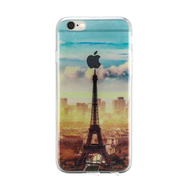 Чохол для iPhone 6/6s силіконовий прозорий з відтінком Paris (UP8903)