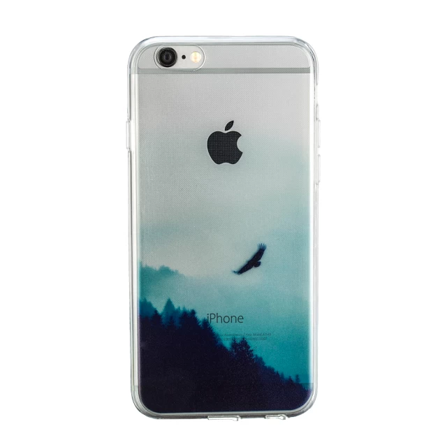 Чохол для iPhone 6/6s силіконовий прозорий з відтінком Eagle (UP8910)