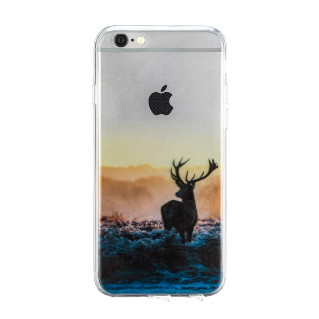 Чохол для iPhone 6/6s силіконовий прозорий з відтінком Deer (UP8912)