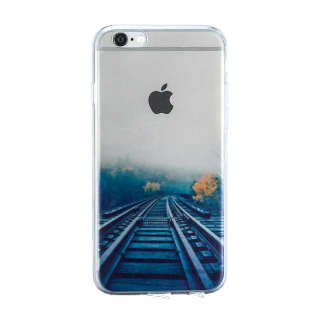Чехол для iPhone 7/8 силиконовый прозрачный с оттенком Rails (UP8946)