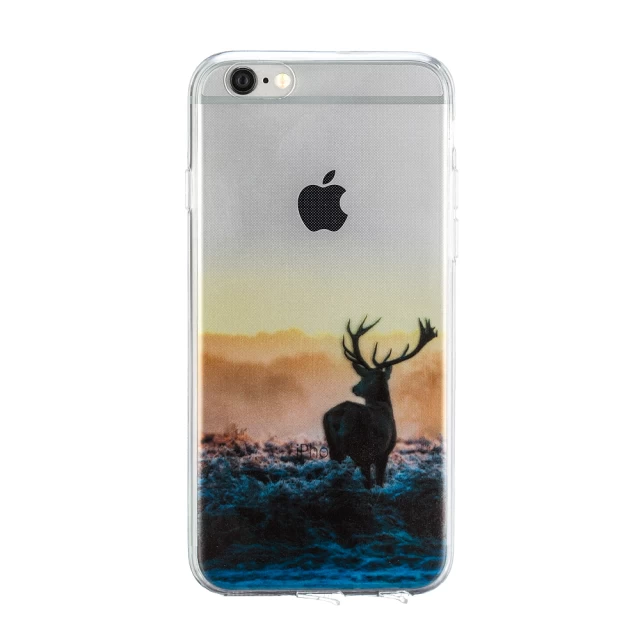 Чохол для iPhone 7 Plus/8 Plus силіконовий прозорий з відтінком Deer (UP8969)