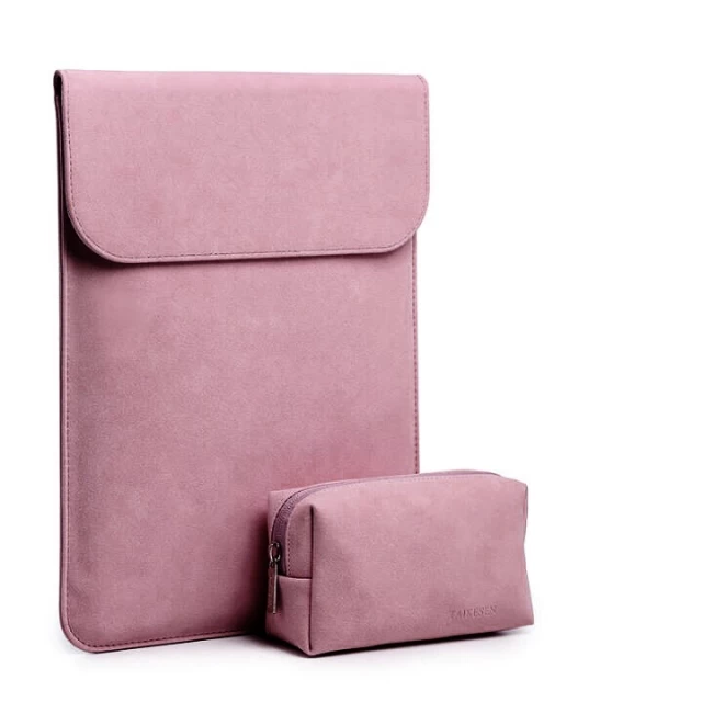Чехол-конверт из натуральной замши Taikesen для MacBook Air 11.6 (2010-2015) Pink (комплект 2в1) (UP9136)