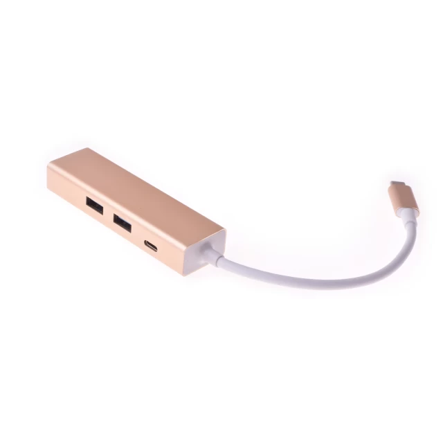 USB-хаб Upex USB Type-C - USB3.0x2/Type-C/RJ45 (UP10136)