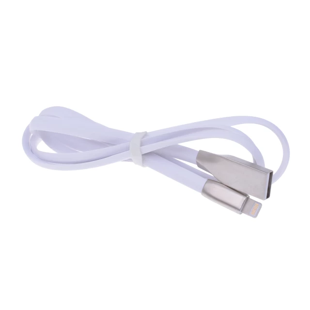 Кабель UPcable Lightning - USB Flat Series белый 1 м